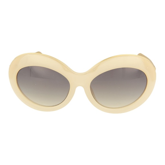 LINDA FARROW GALLERY Shell & Gold Round Sunglasses - Picture 3 of 5